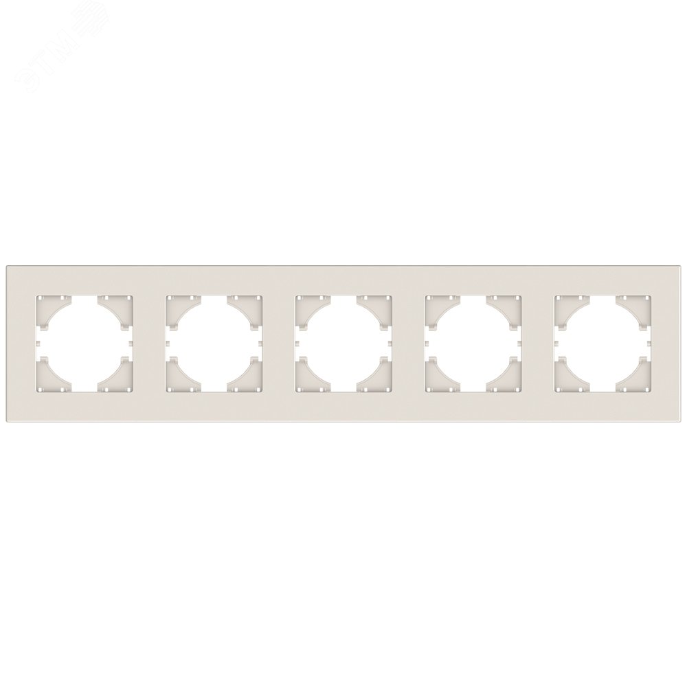 Изображение товара Рамка City 5-местная бежевый для механизмов UGRA горизонтальная