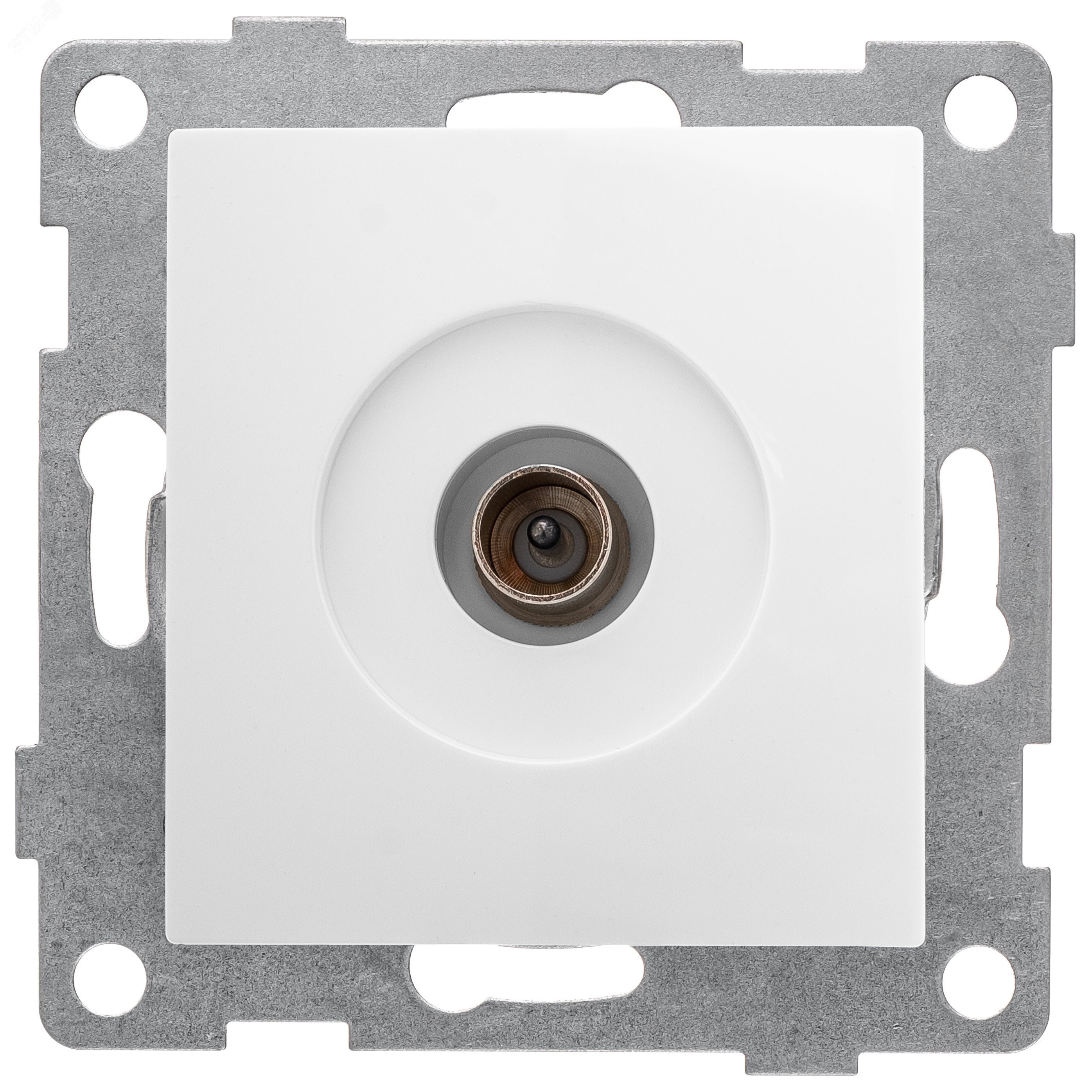 Изображение товара Антенная розетка Bravo, механизм одинарный, белый, С10А1-001