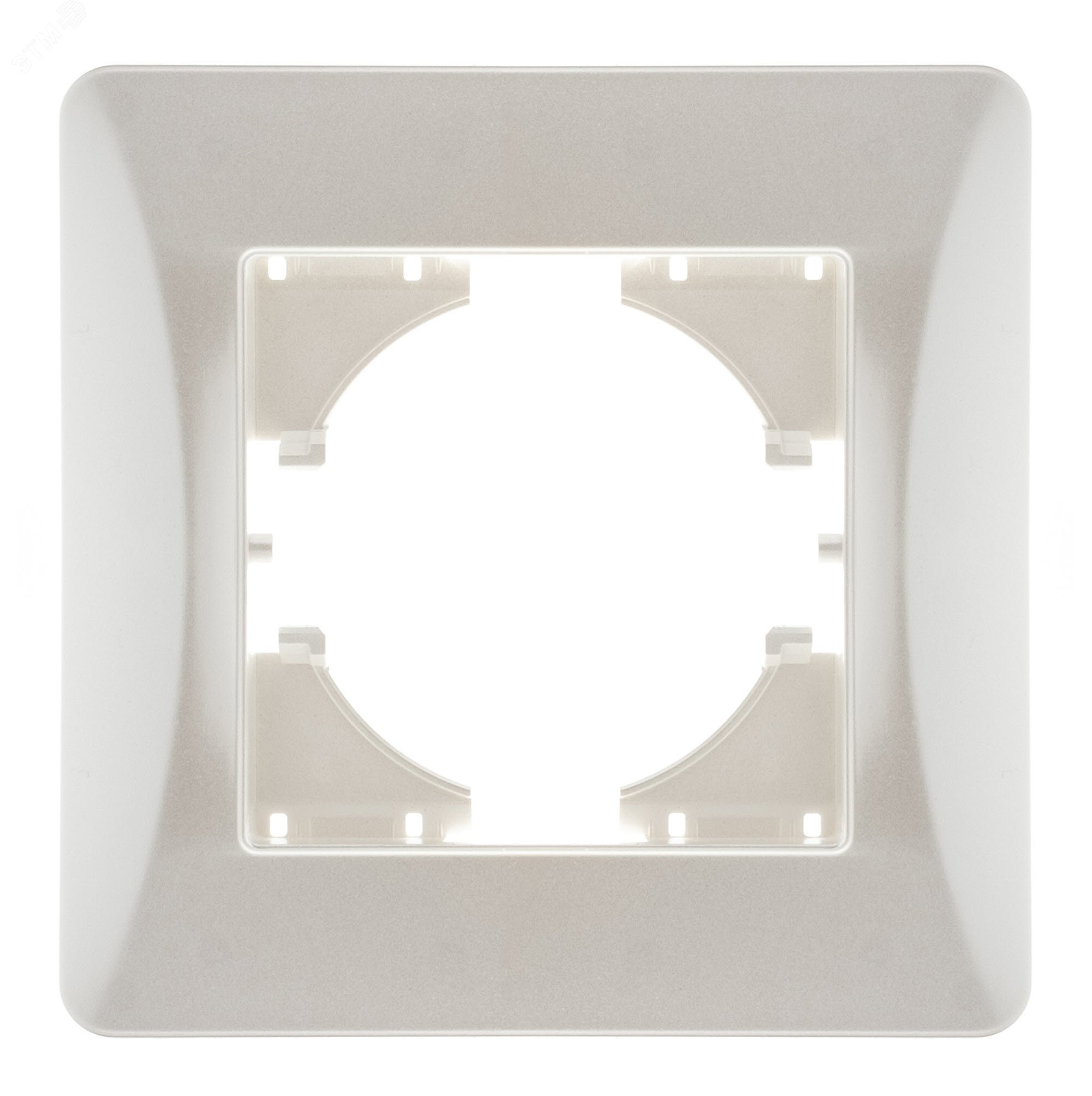 Изображение товара Рамка 1-местная Ugra жемчуг из ABS-пластика для электросаморезных изделий