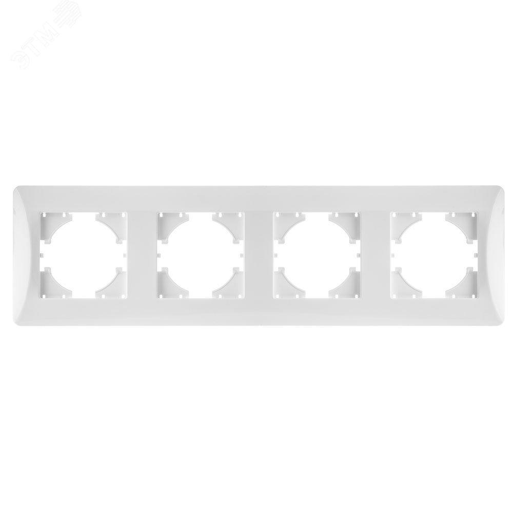 Изображение товара 4-местная рамка для электросистем Ugra белая сертифицированная