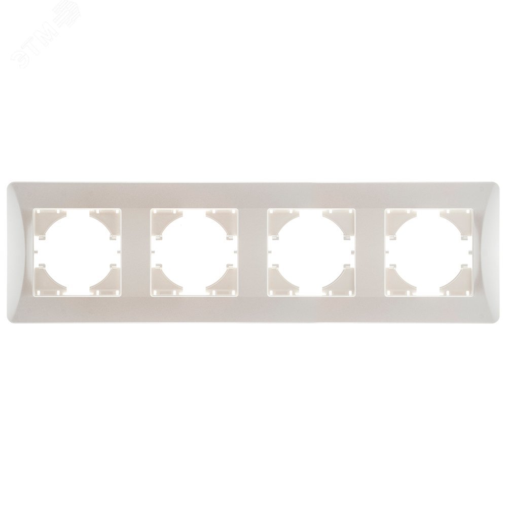 Изображение товара 4-местная рамка Ugra жемчуг для электрических щитов 51x51 мм