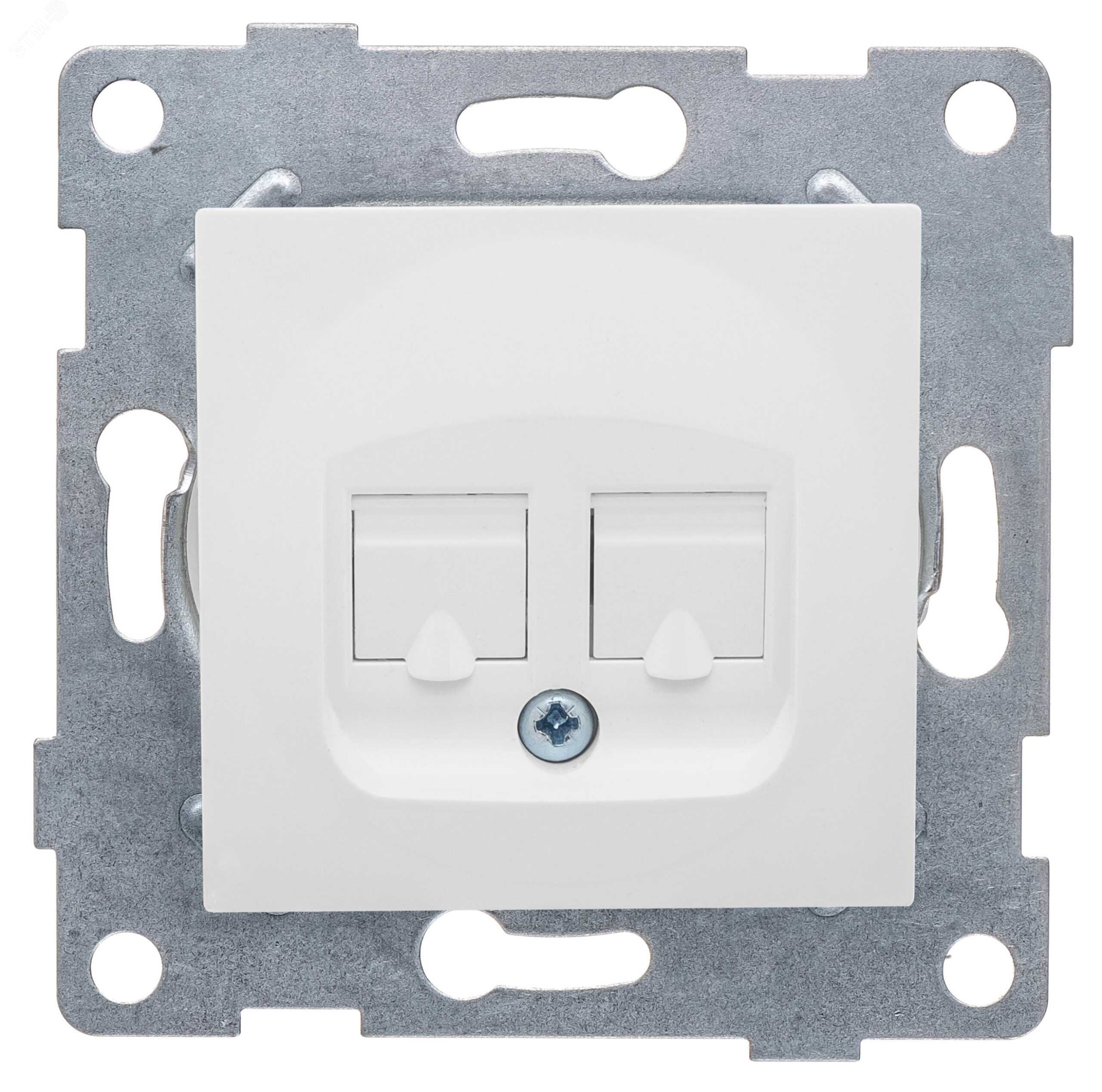 Изображение товара Розетка компьютерная RJ45 Ugra, механизм, одинарный, жемчуг