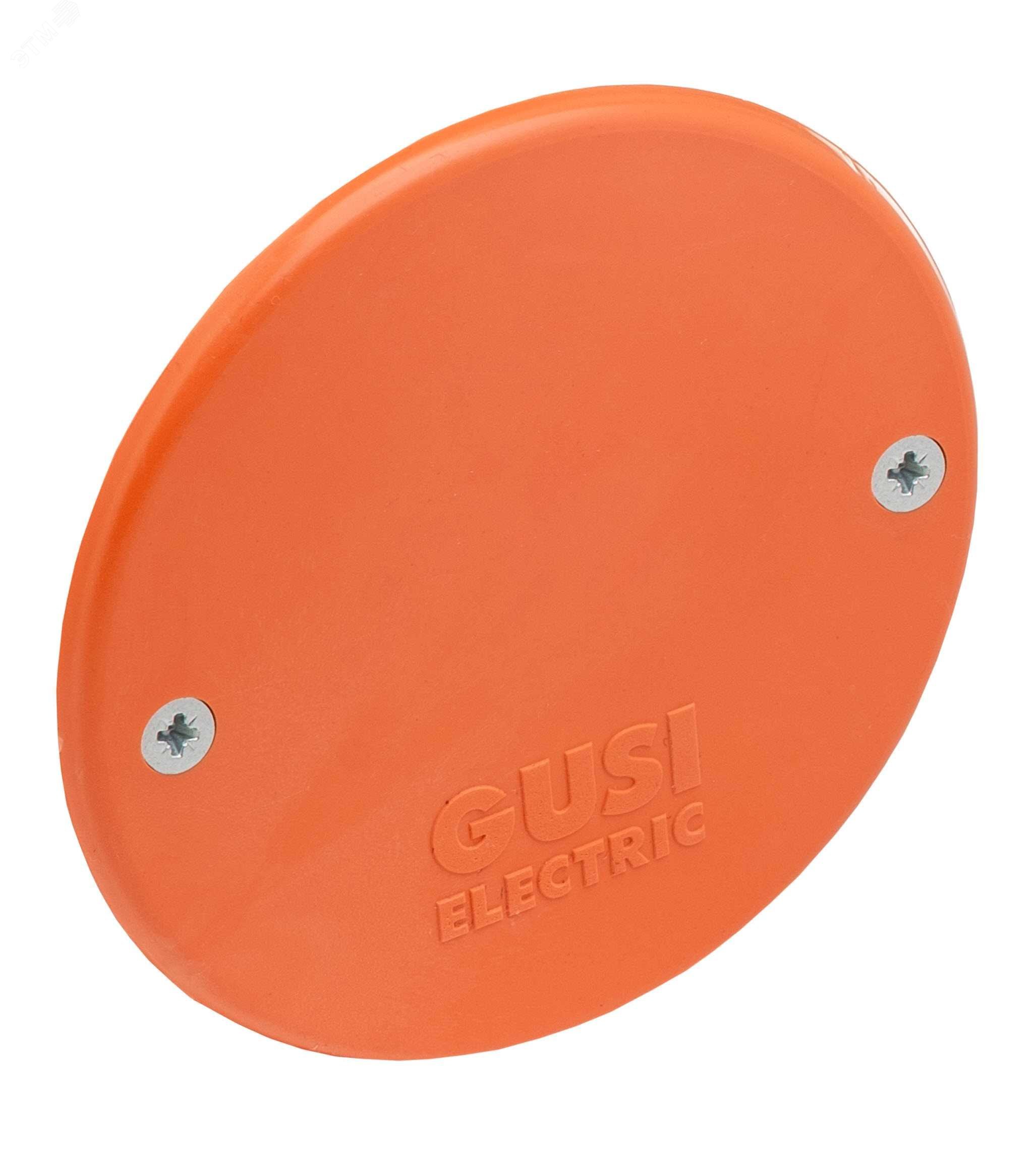 Изображение товара Крышка подрозетника, D-71, негорючая, ПВ-0, оранжевый (шт)