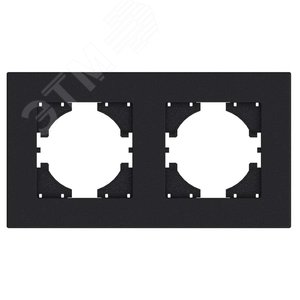 Изображение товара Рамка 2-местная City, графит (шт)