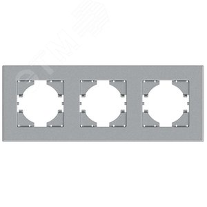 Изображение товара Рамка City 3-местная, серебро (шт)