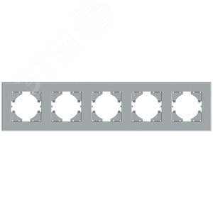 Изображение товара Рамка City 5-местная, серебро (шт)