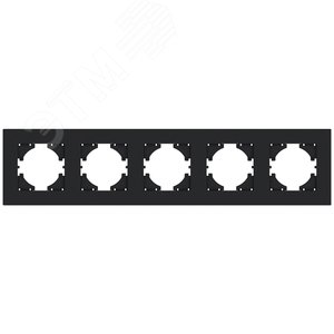 Изображение товара Рамка City 5-местная, графит (шт)