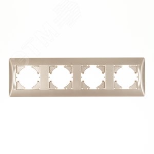 Изображение товара Рамка 4-местная Ugra, шампань (шт)