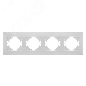 Изображение товара Рамка 4-местная Bravo, белый (шт)