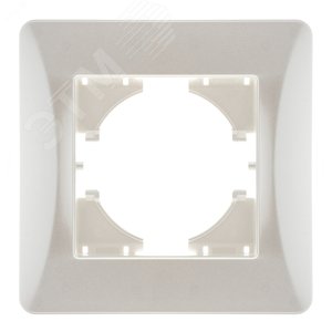 Изображение товара Рамка 1-местная Ugra, жемчуг (шт)