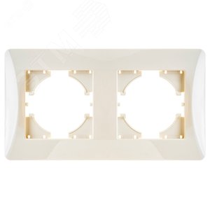Изображение товара Рамка Ugra 2-местная, бежевый (шт)