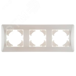 Изображение товара Рамка 3-местная Ugra, жемчуг (шт)
