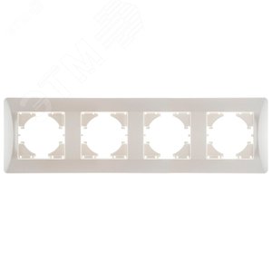 Изображение товара Рамка 4-местная Ugra, жемчуг (шт)