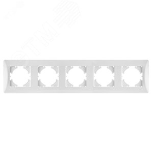 Изображение товара Рамка 5-местная Ugra, белый (шт)