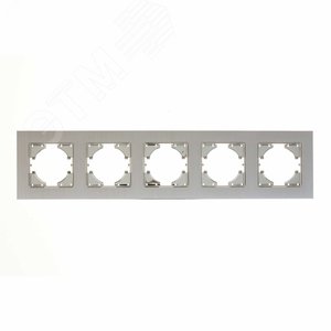 Изображение товара Рамка 5-местная Ugra алюминий, серебро (шт)