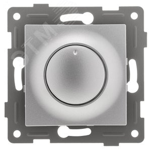 Изображение товара Диммер Ugra, 500 W, механизм, с накладкой и воротком, серебро (шт)