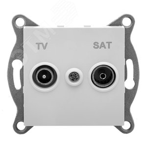 Изображение товара Розетка TV+ SAT Ugra, оконечная, механизм, графит (шт)