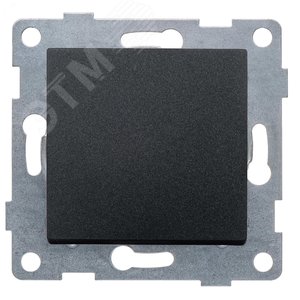 Изображение товара Выключатель одноклавишный Ugra, механизм, 10А, 250В, графит (шт)