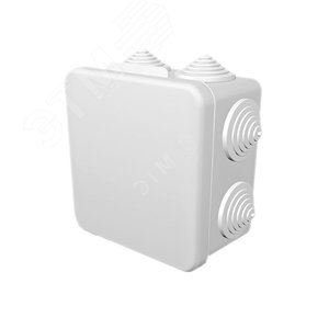 GUSI Коробка распределительная 80х80х55 (7 муфт д26), IP54, ОП, белый