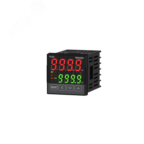 Изображение товара Температурный контроллер TK4S-14SC. 48 х 48 мм. 100-240 В~. выход1: ТТР. выход2: токовый или ТТР. выход сигнализации - 1 шт. (шт)