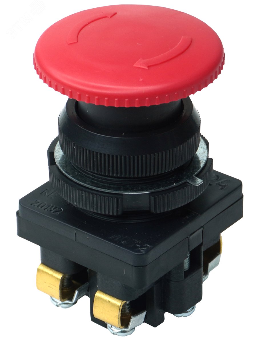 Изображение товара Выключатель кнопочный КЕ-201 У2 исп.2 красный IP54 для автоматизации