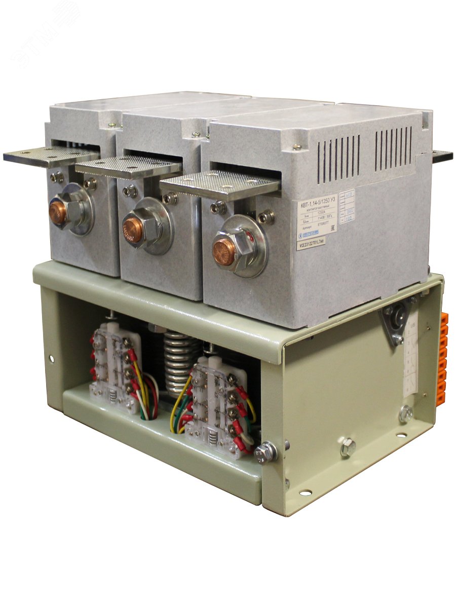 Изображение товара Контактор вакуумный КВТ-1,14-5/1250-3 У3 для управления электродвигателями