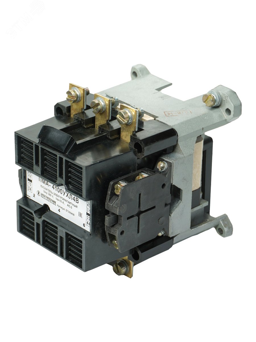 Изображение товара Пускатель электромагнитный ПМА-4100 УХЛ4 для трехфазных двигателей 63А