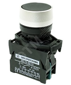 Выключатель кнопочный ВК22-EА42-65У1, красный, 1НЗ, цилиндр, d22мм, IP65  (ЭТ)