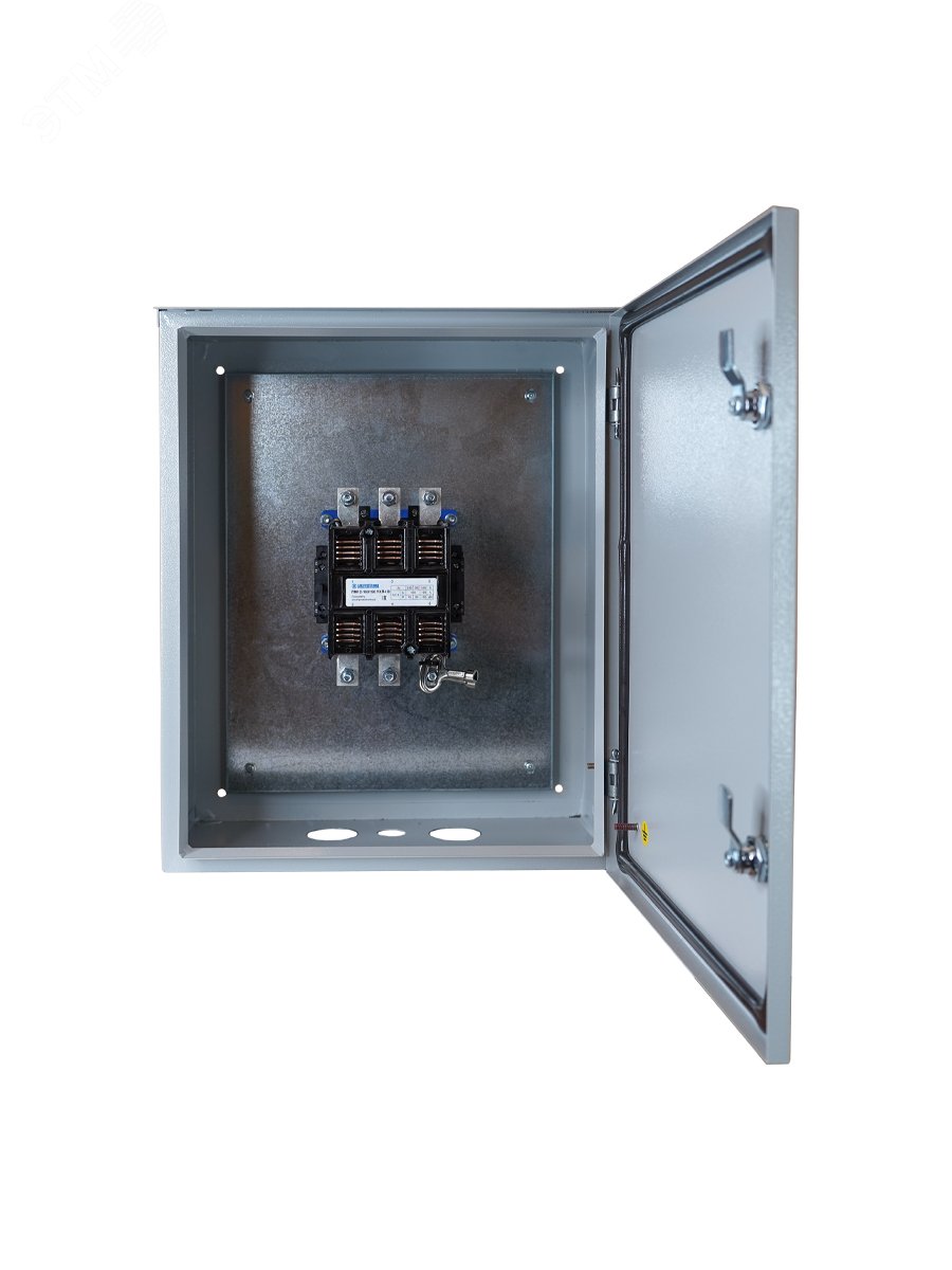 Изображение товара Пускатель электромагнитный ПМ12-160140 У3 В 380В 2з+2р 160А нереверс. б/реле в корпусе 500х400х220 без кнопок IP40 Электротехник ET020195 (шт)