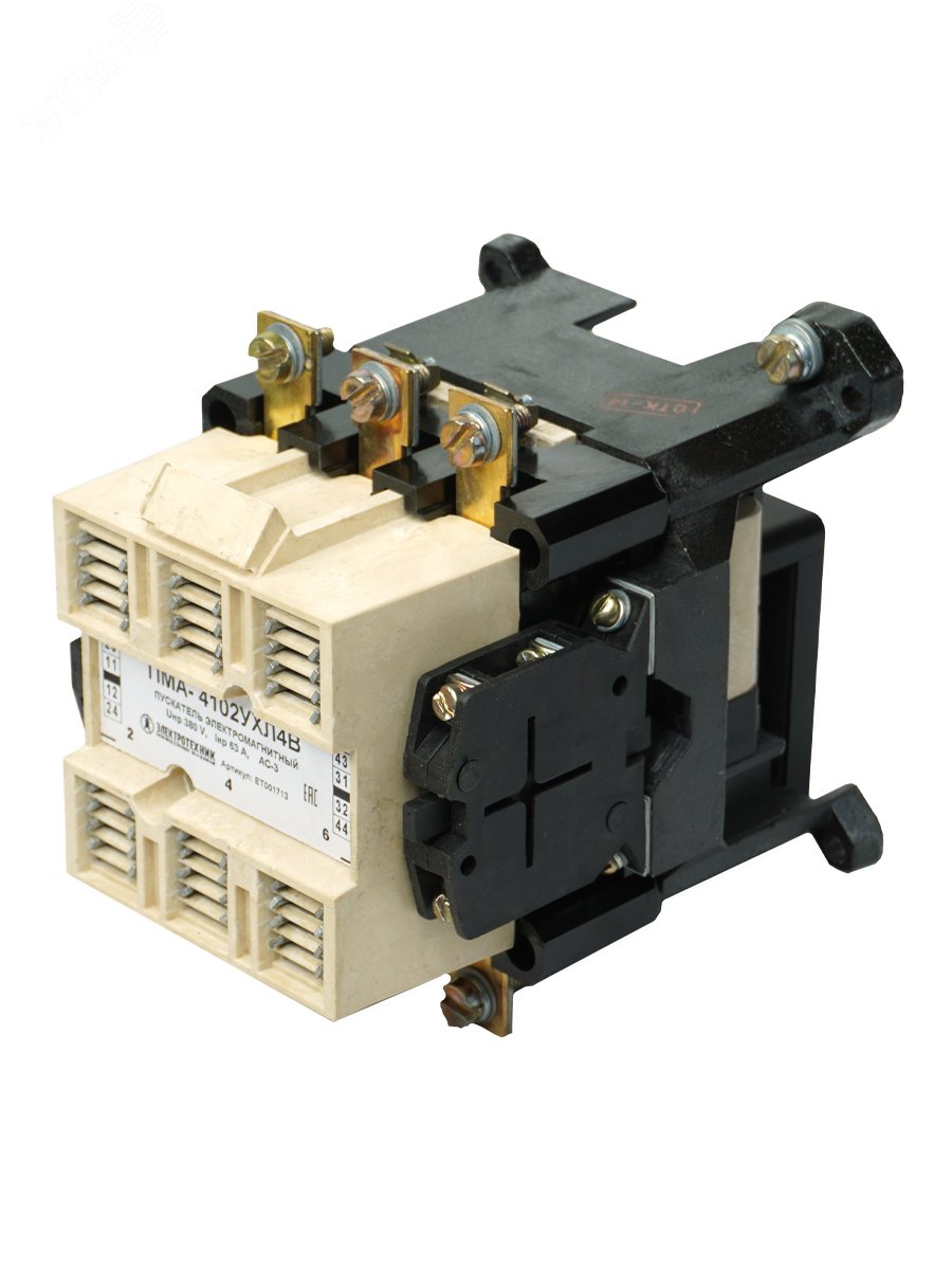 Изображение товара Пускатель электромагнитный ПМА-4102 УХЛ4 В 660В 63А промышленный