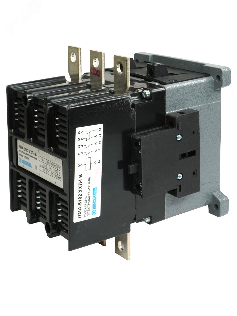 Изображение товара Пускатель электромагнитный ПМА-6102 УХЛ4 В 220В 160А для промышленного использования