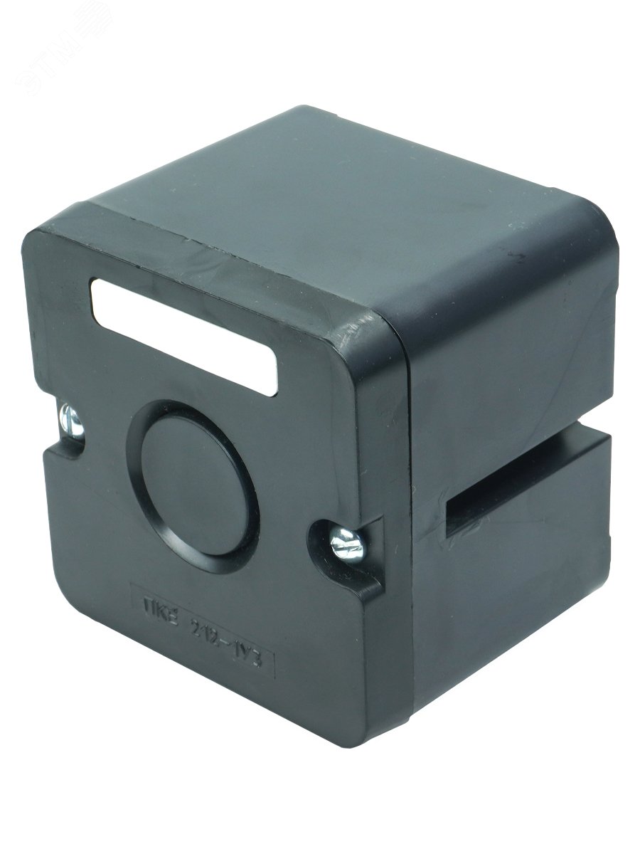 Изображение товара Пост управления ПКЕ 212-1 У3 10А 660В черный монтажный цилиндрический IP40