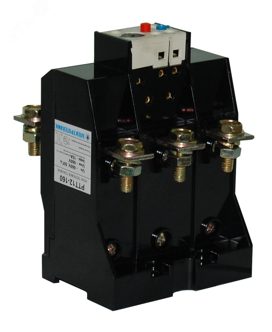 Изображение товара Реле электротепловое токовое РТТ12-160 47-63А Россия