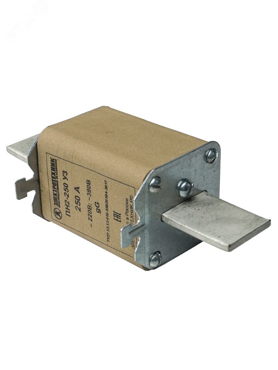 Изображение товара Плавкая вставка ПН2-250 У3 на 250А с медными ножами