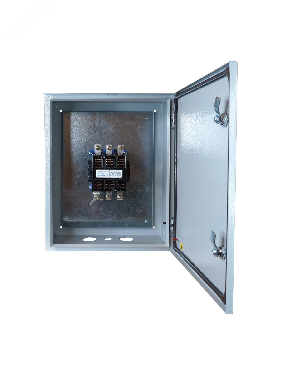 Изображение товара Пускатель электромагнитный ПМ12-180110 У2 В 220В 2з+2р 180А нереверс. б/реле в корпусе 500х400х220 без кнопок IP54 Электротехник ET124744 (шт)