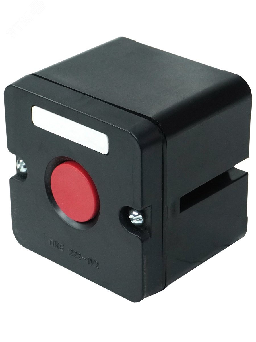 Изображение товара Пост кнопочный ПКЕ 222-1 кн.кр. IP54 для коммутации до 660 В 440 В монтажная плата