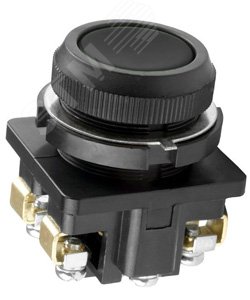 Изображение товара Кнопка КЕ-011 исп3 черная для электроустановок и автоматизации