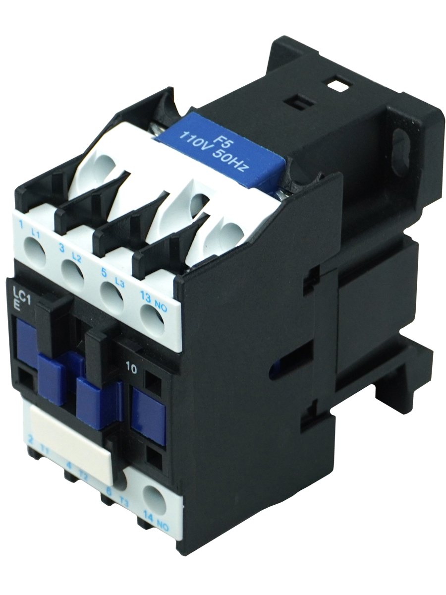 Контактор электромагнитный LC1E1201F5, 3Р, 12А, 1НЗ, 110В/50Гц, (ЭТ)