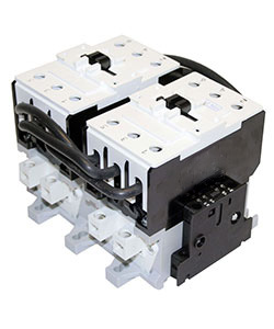 Пускатель электромагнитный ПМ12-063551 УХЛ4 В, 110В/50Гц, 2з+2р, 63А, реверсивный, без реле, IP20