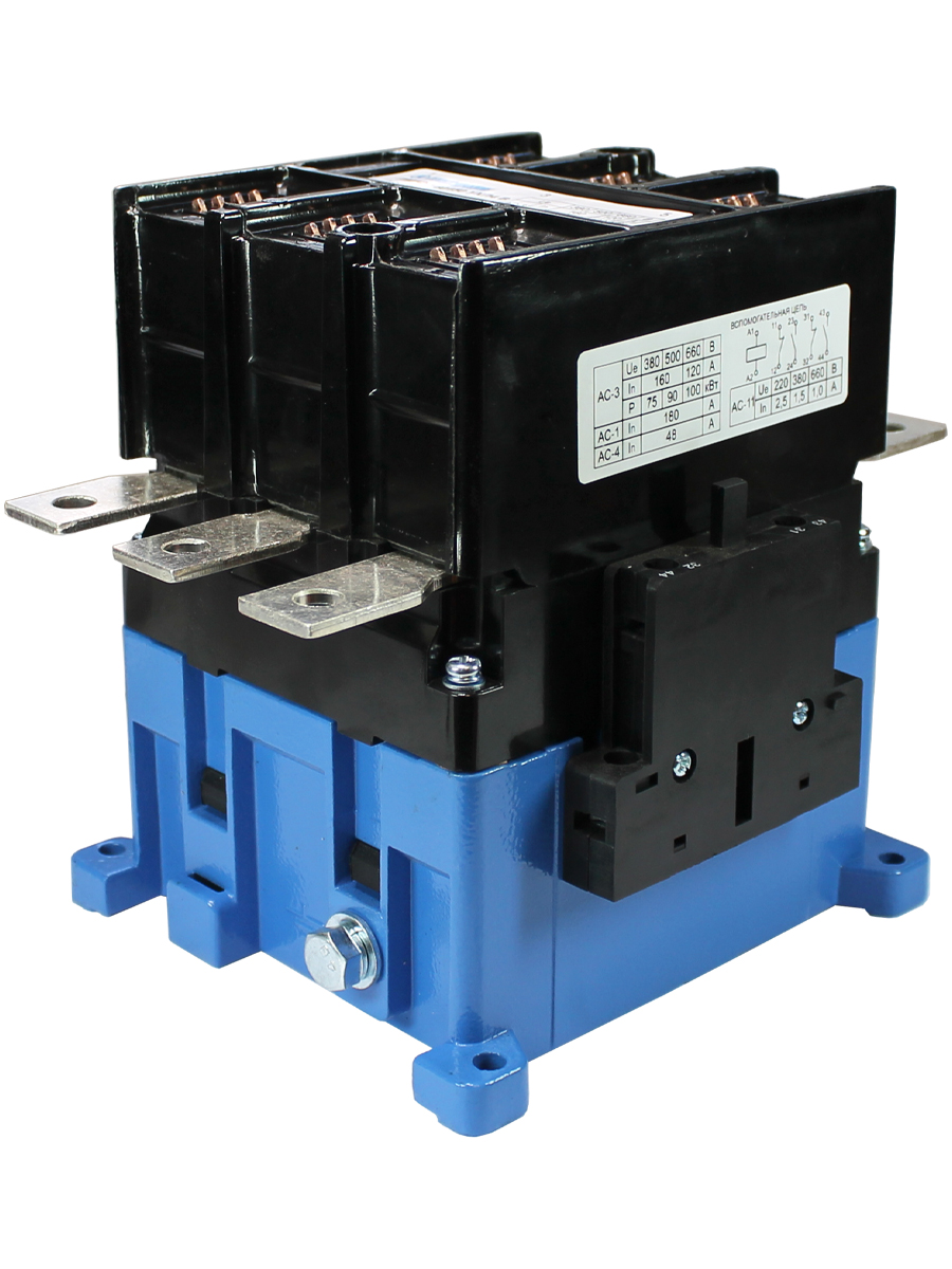 Пускатель электромагнитный ПМ12-180150 УХЛ4 В, 380В/50Гц, 2з+2р, 180А, нереверсивный, без реле, IP20