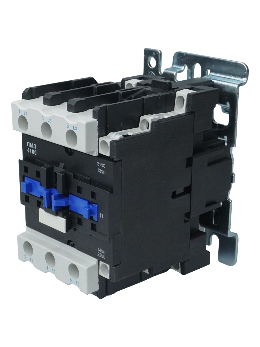 Пускатель электромагнитный ПМЛ-4100 УХЛ4 Б, 380В/50Гц, 1р+1з, 63А, нереверсивный, без реле, IP00