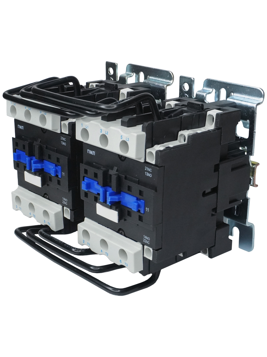 Пускатель электромагнитный ПМЛ-2561М УХЛ4 Б, 380В/50Гц, 2р, 25А, реверсивный, без реле, IP20