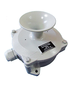 Оповещатель охранный звуковой с фильтром РВФ-36В УХЛ5, 36В DC, IPX5