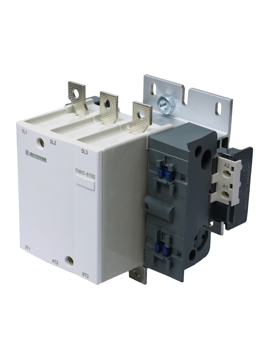 Пускатель электромагнитный ПМЛ-6100 УХЛ4 Б, 220В/50Гц, 1з, 160А, нереверсивный, без реле, IP00, пускатель электромагнитный