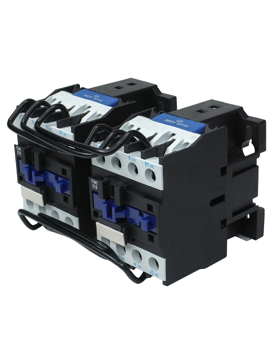 Пускатель электромагнитный ПМЛ-2501 УХЛ4 Б, 380В/50Гц, 2р, 25А, реверсивный, без реле, IP00