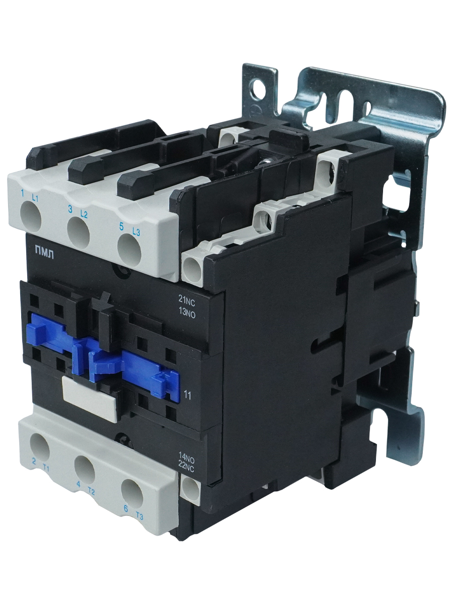 Пускатель электромагнитный ПМЛ-4100 УХЛ4 Б. 24В. 1р+1з. 63А. нереверсивный. без реле. IP00