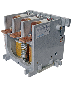 Контактор вакуумный КВТ-1,14-2,5/125-3 У3, трёхполюсный, 125А, 220В DC, 2з+1р, нереверсивный, без реле. (ЭТ)