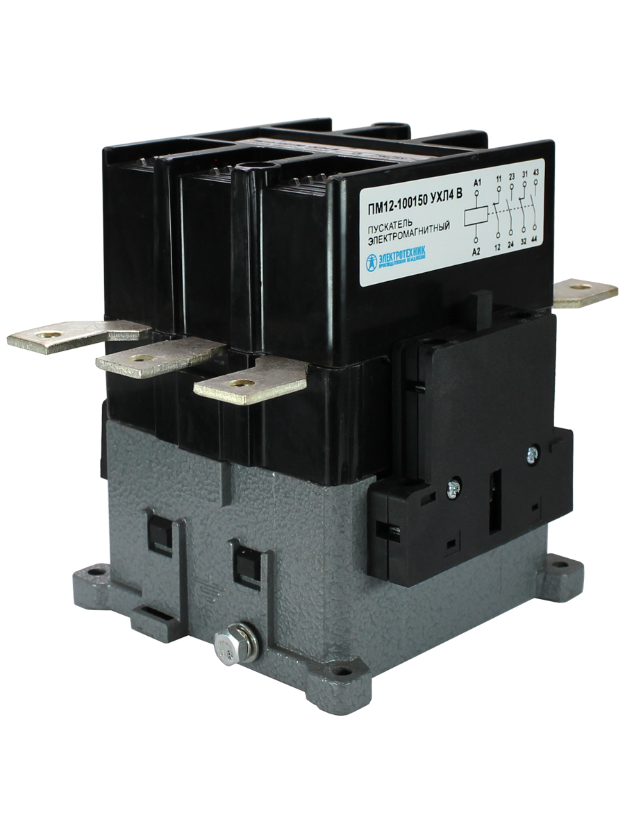 Пускатель электромагнитный ПМ12-100150 УХЛ4 В, 110В/50Гц, 2з+2р, 100А, нереверсивный, без реле, IP20