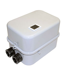 Пускатель электромагнитный ПМ12-040210 У2 В, 220В/50Гц, 1з, 40А, нереверсивный, с реле РТТ-121 28,0-40,0А, в корпусе IP54, с кнопкой R