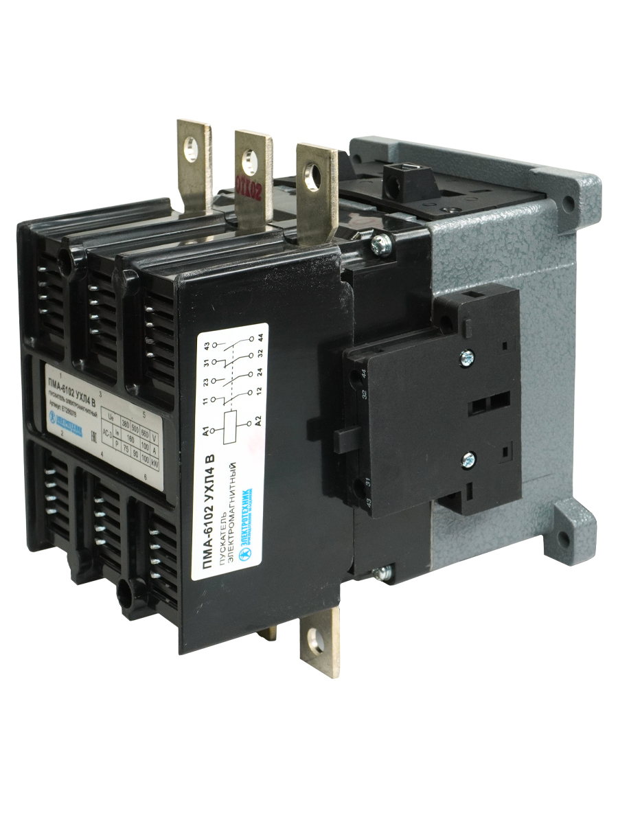 ПМА-6102 УХЛ4 В, 220В, 2з+2р, 160А, нереверсивный, без реле, IP00, пускатель электромагнитный  (ЭТ)